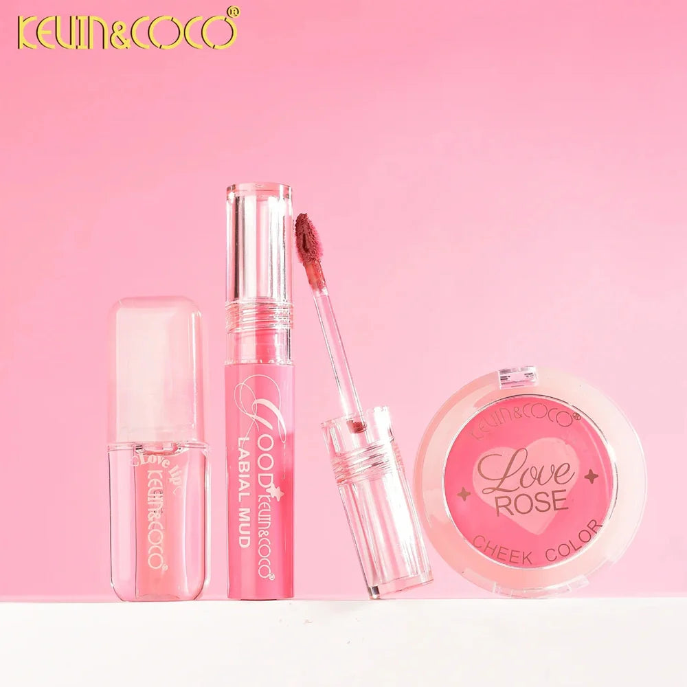 Kevin&Coco - Mousse Kiss Lip & Cheek 3pc Bag Kit