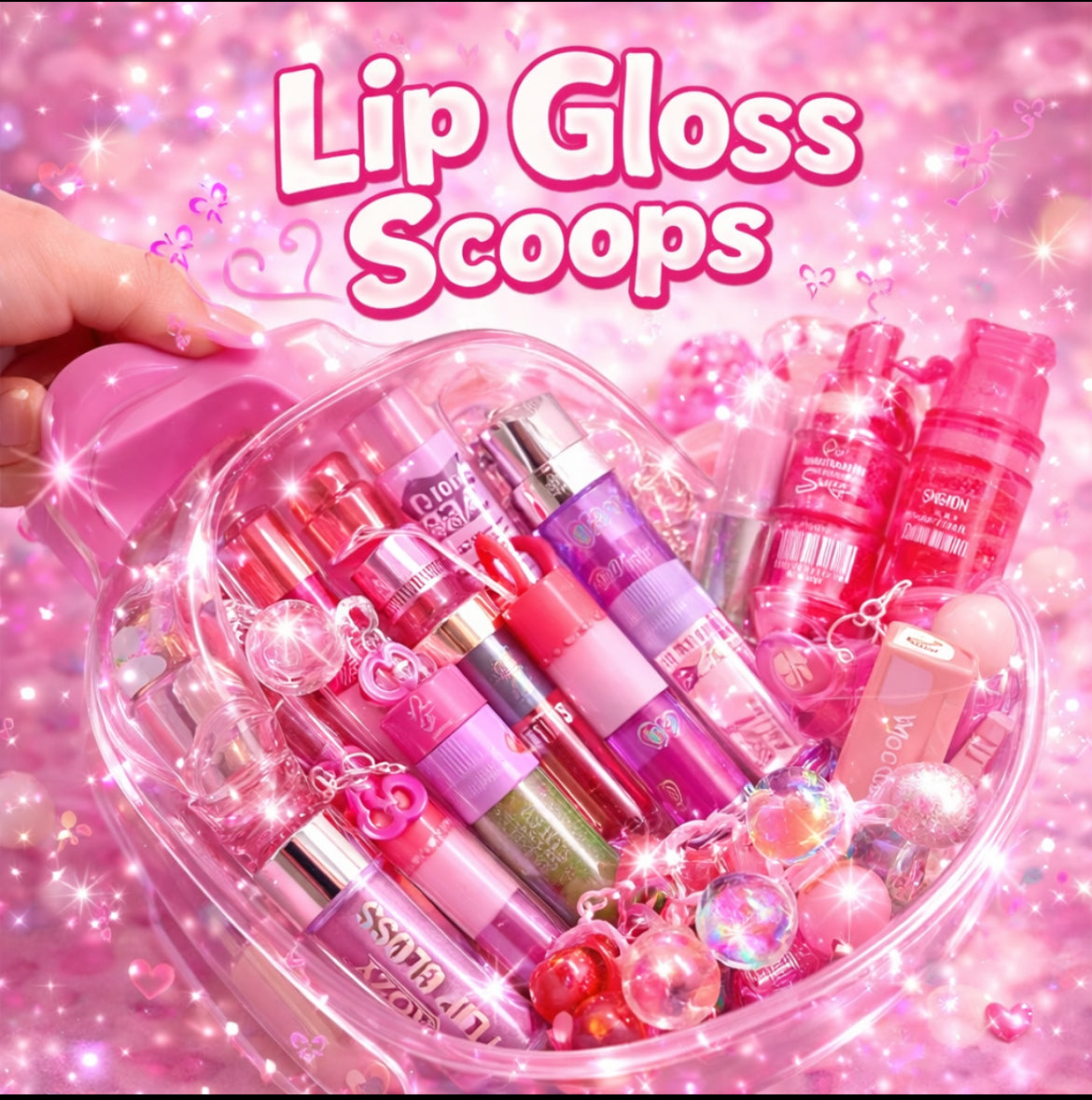 Pink Drip Gloss Scoop Bar