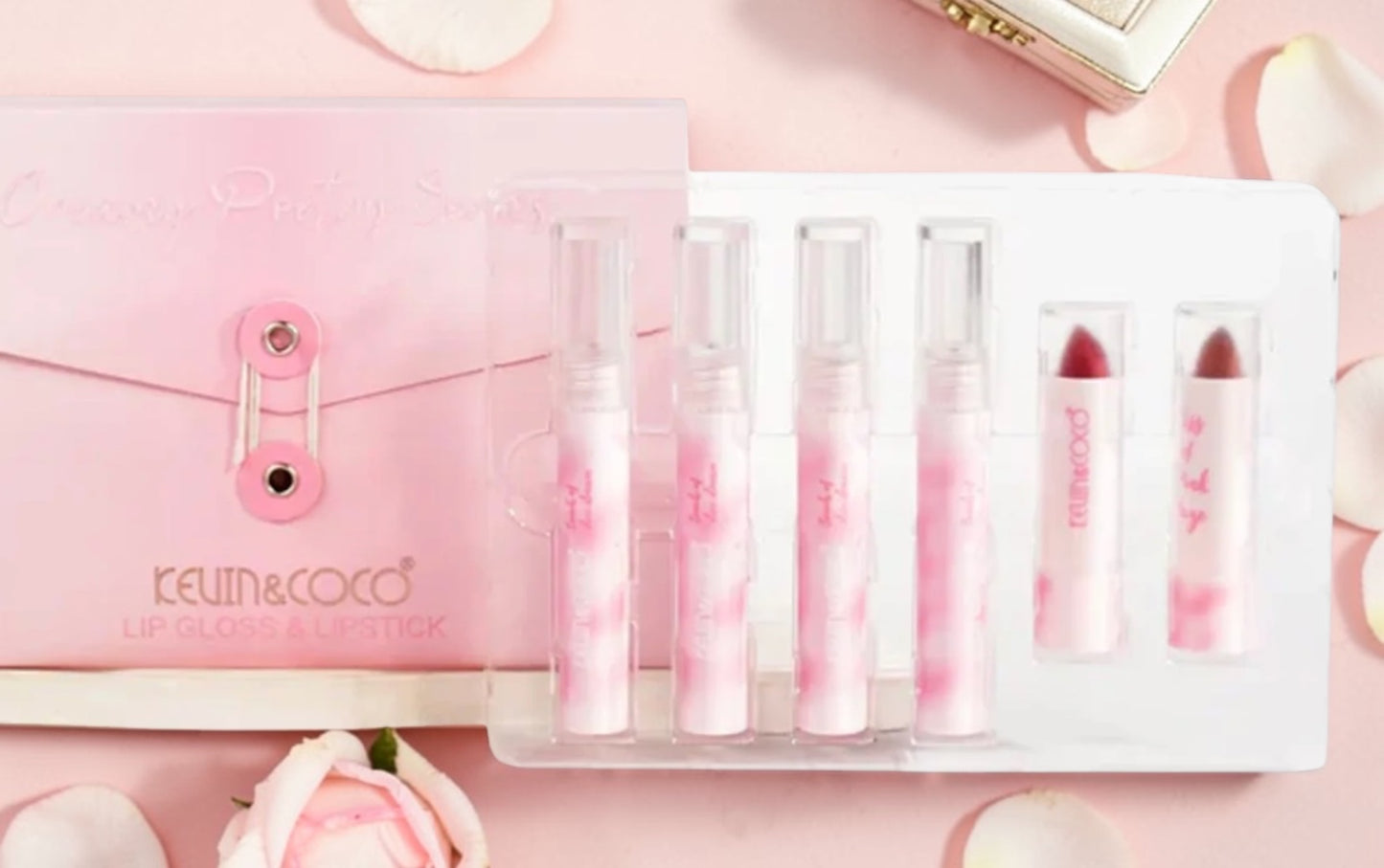 Kevin&Coco - Creamy Poetry Series Lipgloss & Lipstick Set